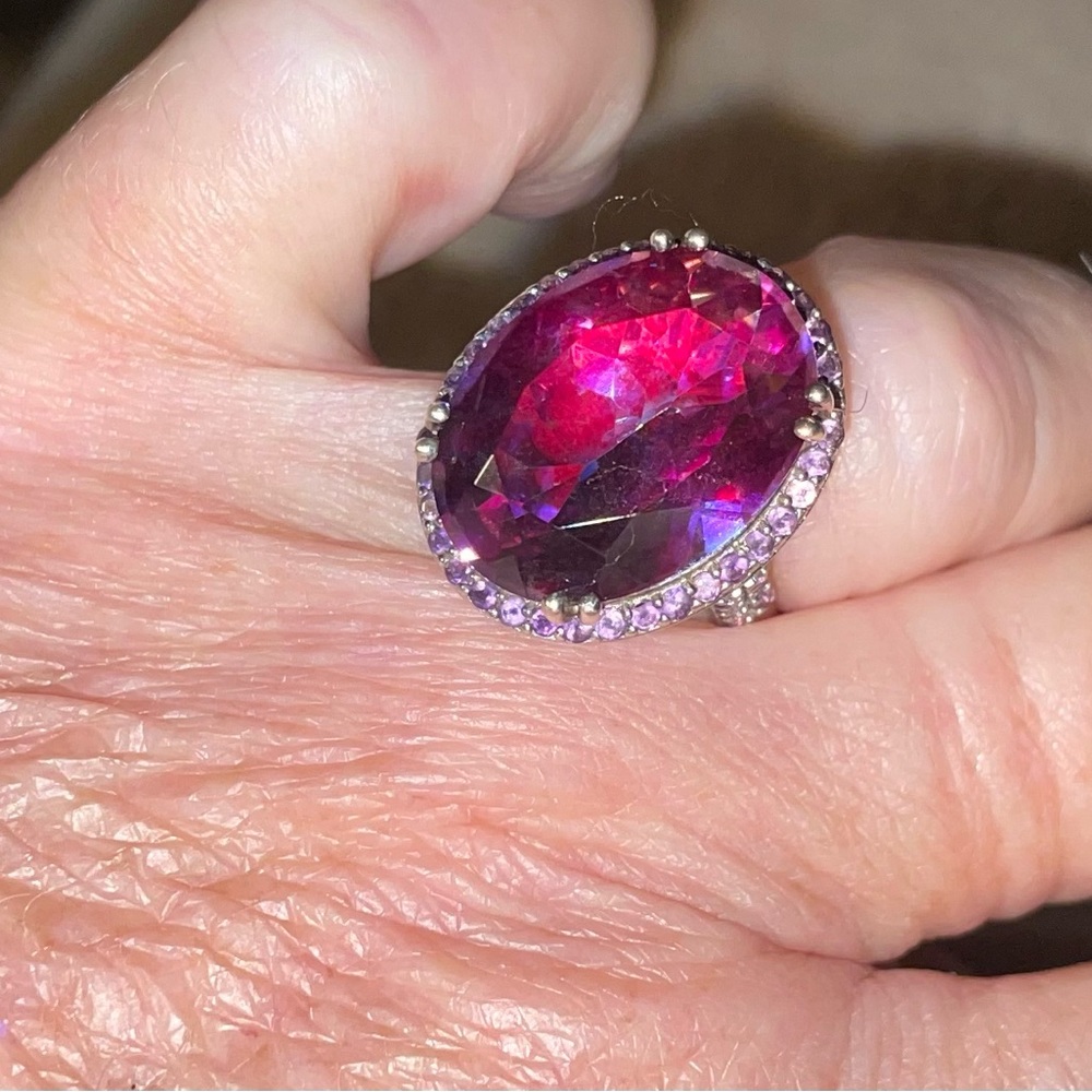 ***GENUINE ORIENTAL RUBY -HUGE STATEMENT RING-SIZE 7*** - Picture 15 of 16